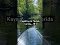 Kayaking in Florida be like… 😅🐊 #florida #alligator #wildlife