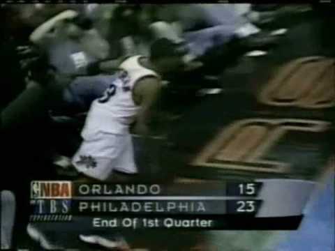 Allen Iverson 33pts 10 Steals vs Magic 1999 Playoff Game 3