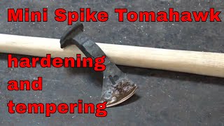 Forging the mini railroad spike tomahawk - blacksmith challenge - part 2