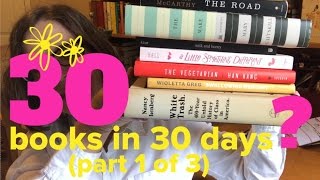 30 Books in 30 Days: Wrap Up #1 (of 3)