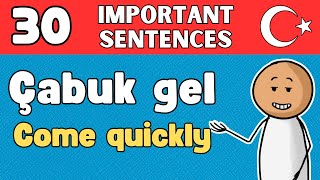 Learn 30 Important Turkish Sentences For Beginners - @TurkishWithAman