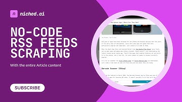 No-code scraping of entire article content from RSS feeds