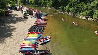 The busiest day of the year on the Buffalo National River. Pruitt River Access