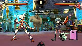 [Skullgirls Mobile] High streak gameplay in Annie's gold prize fight screenshot 4
