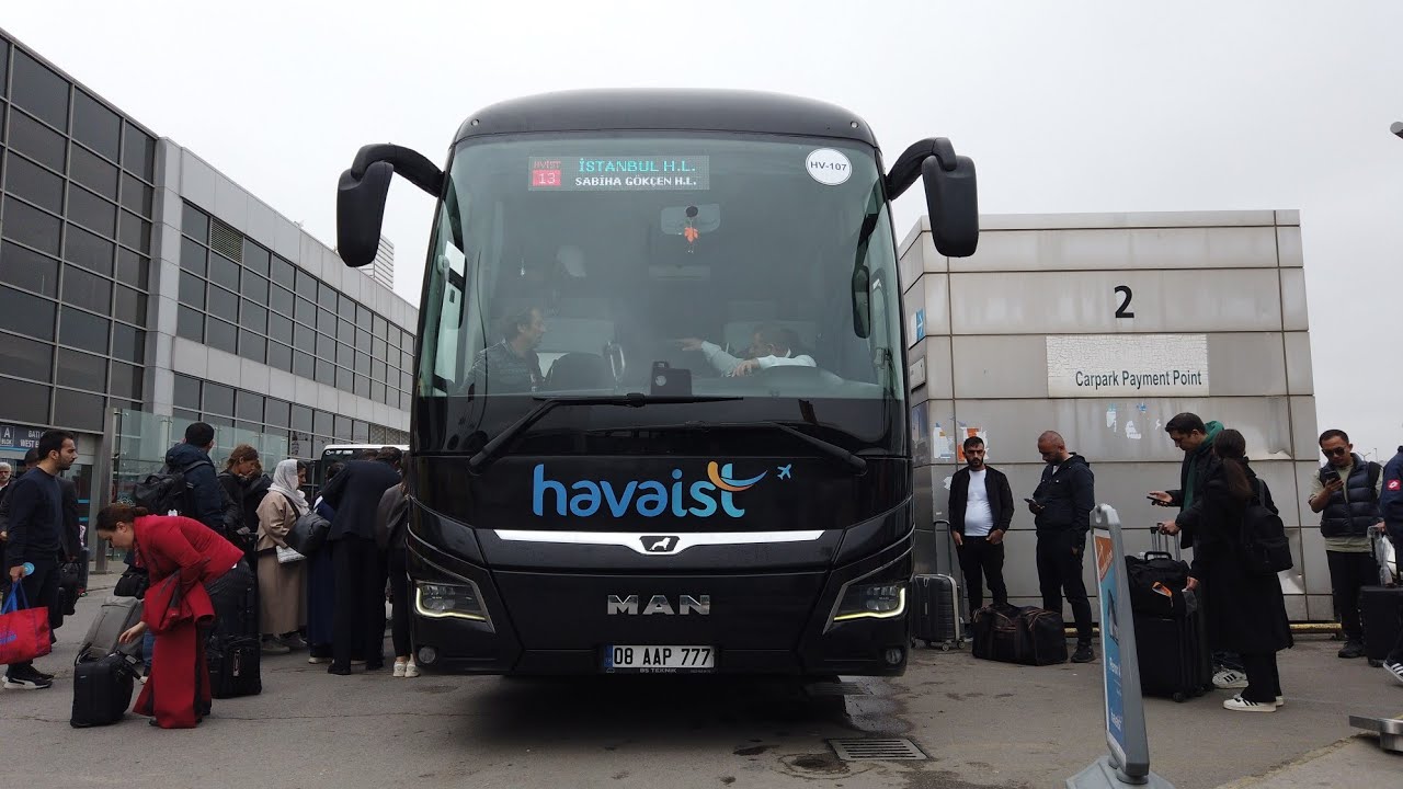 Havaist | HVİST-13 ile İstanbul Havalimanı - Sabiha Gökçen Havalimanı Arası Otobüsle Seyahat