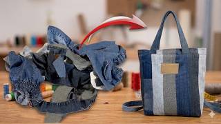 👜✂️Don’t Throw Away Fabric Scraps! 👜 Make an Easy Bag in Just 20 Minutes