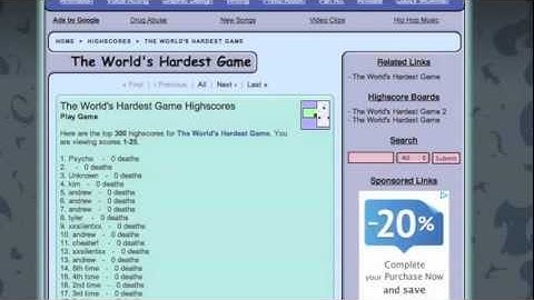 TWHG (The Worlds Hardest Game) Fail Montage.