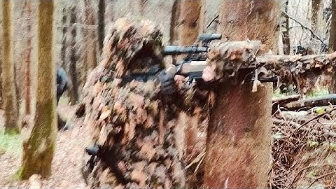 Airsoft Sniper capture the flag gameplay