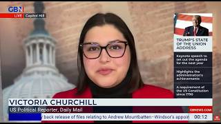 Victoria Churchill on GB News on Trump's State of the Union