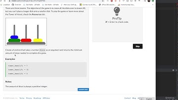 Python edabit Challenge : Tower of Hanoi