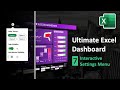 How to Create Interactive Settings Menu in Excel | Ultimate Excel Dashboard Ep. 7