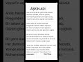 AŞKIN ADI #şiirsokakta #şiir #şiirduvarda #şiirler #özlüsöz #edebisözler #özlüsözler #şair #ilahi