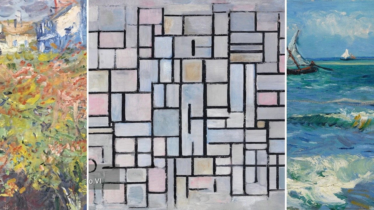 Fine Art TV — Silent Art Gallery · August 8 Morning | Piet · Mondrian & others