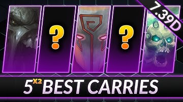 TOP 5 NEW BROKEN CARRIES in 7.39d - Best META Pos. 1 Heroes - Dota 2 Meta Guide
