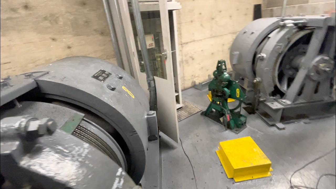 (Service Elevators) Awesome Haughton Gearless Traction Elevator Machine