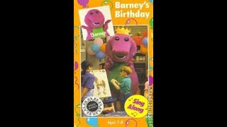 Barneys Birthday Full 1992 Barney Home Video Vhs