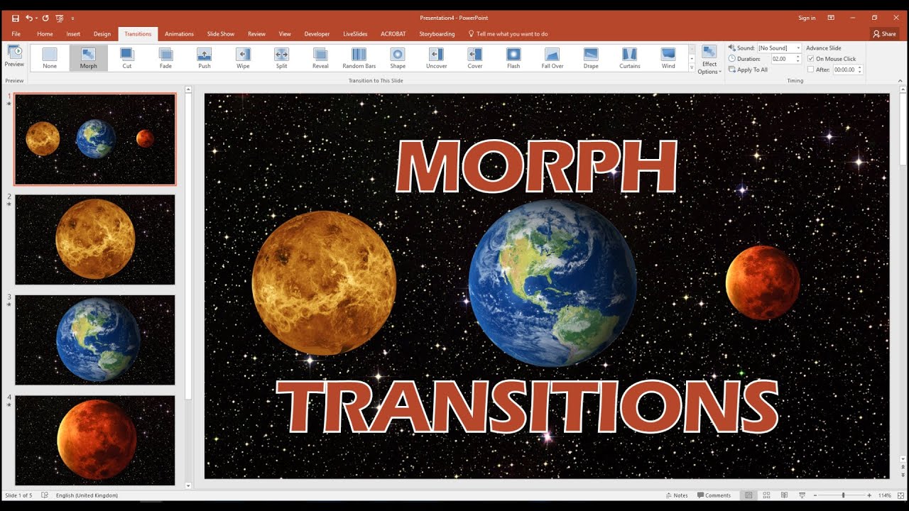 powerpoint presentation morph