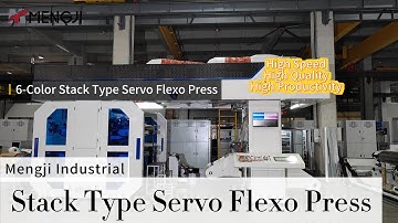 6-Color Stack-Type Servo Flexo Printing Machine for Film Packaging
