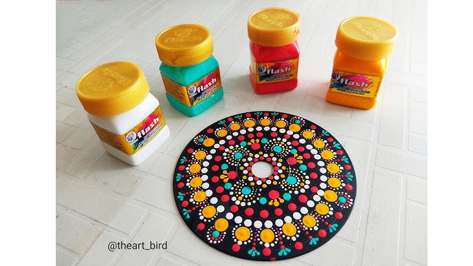 Beginners Dot painting mandala with Happy Dotting Company tools