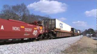 CSX northbound intermodal train Q142 in Acworth,GA