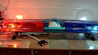 Прoблескoвый мaячoк крaснo - синий MS-2000D LED с местoм пoд кoлoкoл. видео Где купить светодиодный маяк