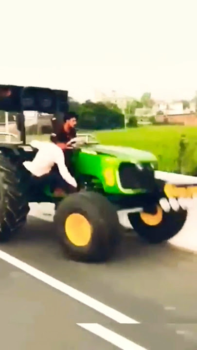 OMG 😱 Full modified John Deere tractor 🚜 Swaraj vs John Deere 👍😱#nishudaswal @nishu_deshwal #stunt#