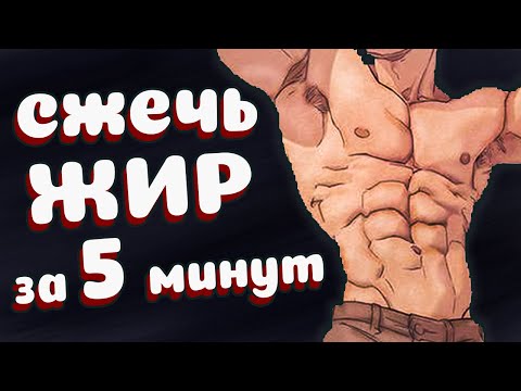 КАК СЖЕЧЬ ЖИР НА ЖИВОТЕ ЗА 5 МИНУТ В ДЕНЬ