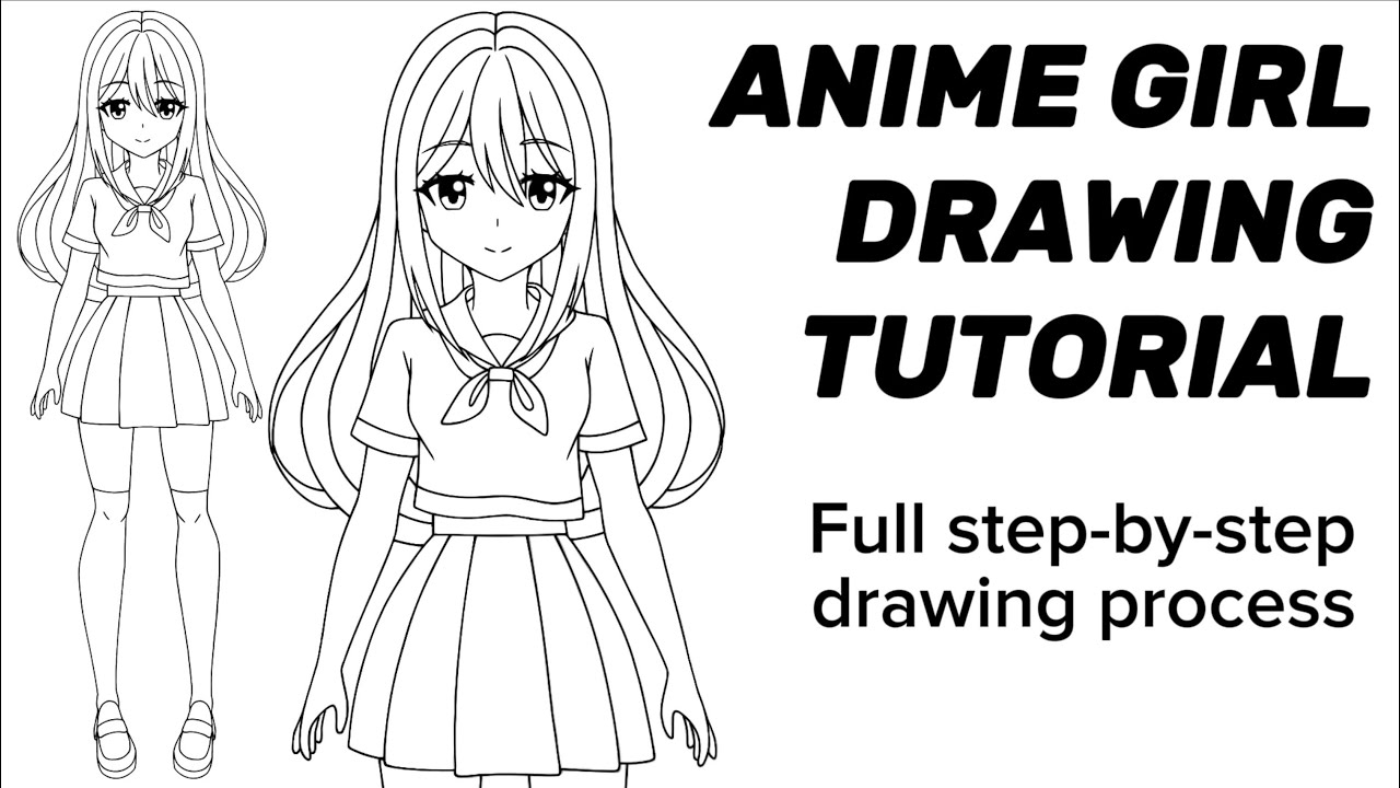 Anime Girl Drawing Tutorial | How to Draw Anime Girls For Beginners ...