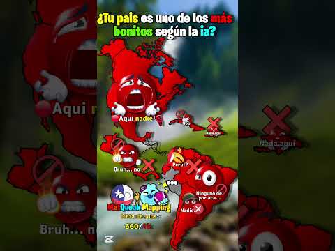 ¿Tu pais es uno de los 8 paises más bonitos según la ia?🤖#countryballs  #mapper #mapping #geography
