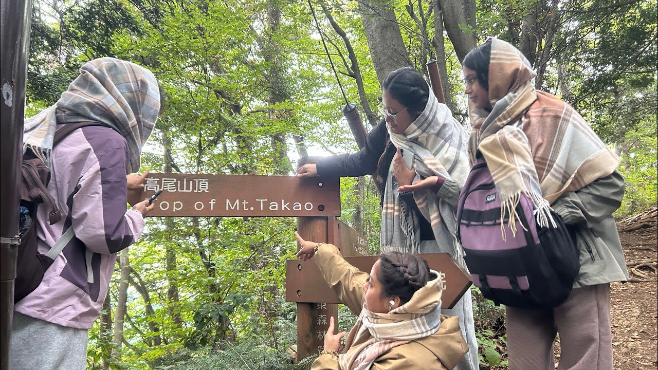 Hiking with friends at Mt. Takao – a day full of laughter and nature!