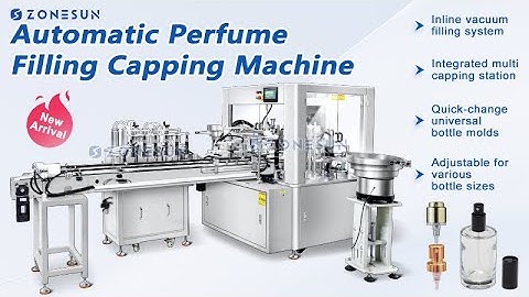 ZONESUN ZS-AFC9B Monoblock Rotary Cosmetic Perfume Bottles Vacuum Liquid Filling Capping Machine