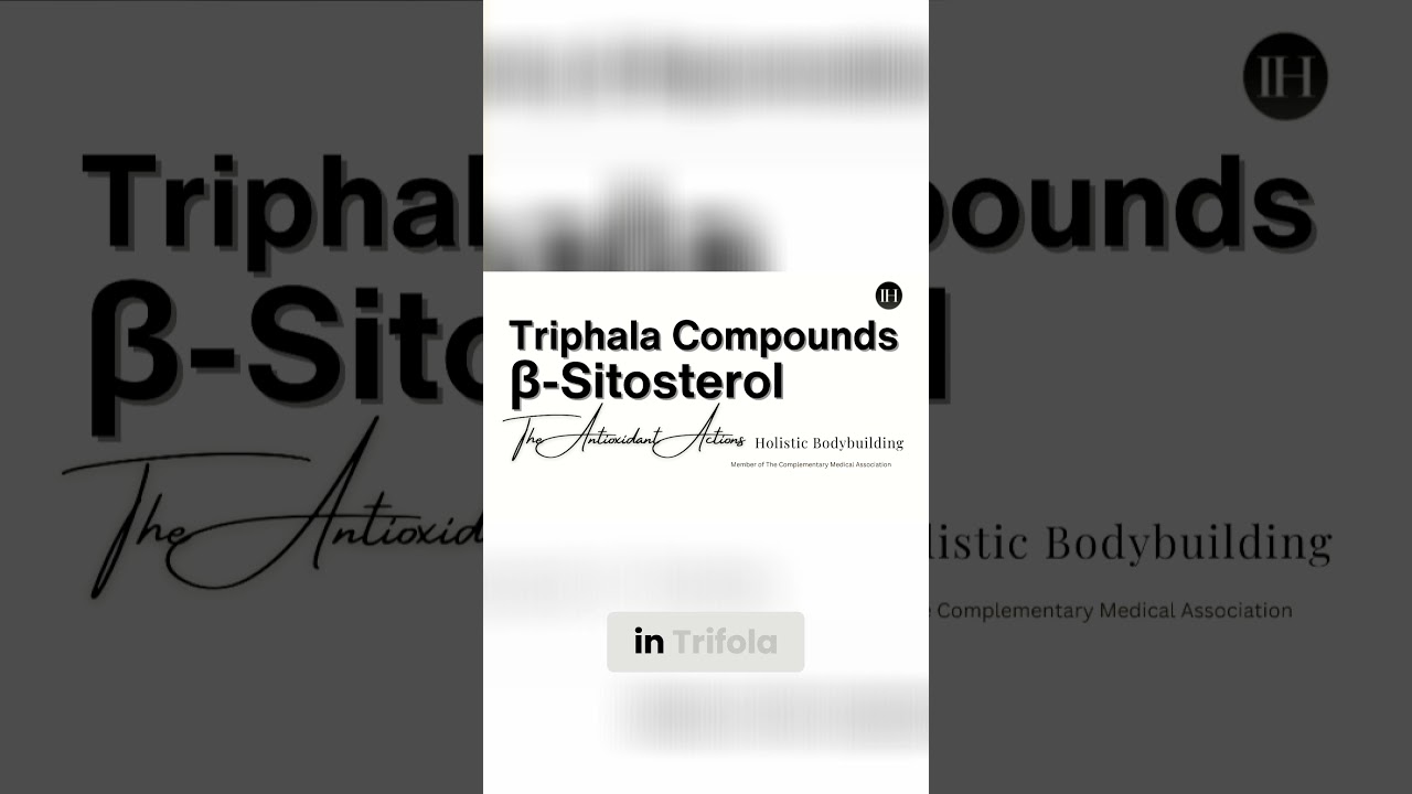 Triphala Benefits: BETA SITOSTEROL Mitigating Metabolic Oxidative Stress #holistichealth