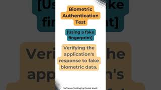 Biometric Authentication Test | Test Data #softwaretesting #testing screenshot 4
