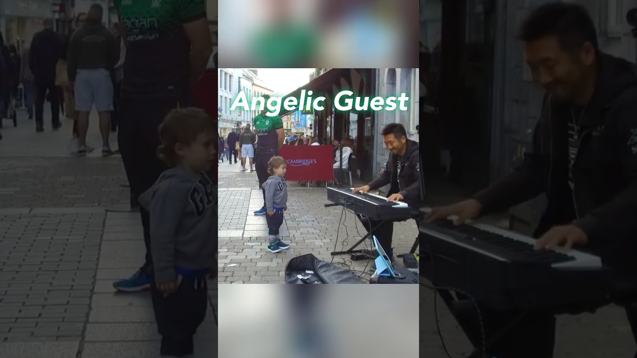 【Angelic Guest】Street piano in Ireland【天使の様なお客様】アイルランド🇮🇪でのストリート🎹