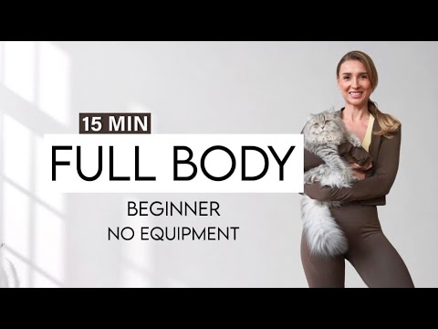 15 MIN FULL BODY BEGINNER Workout, No Equipment , No Repeat