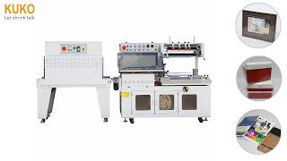 Fully-auto stacking system of boxes match shrink wrapping machine