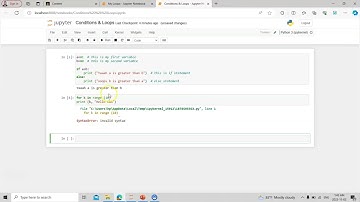 Python Conditional Statements (if-else) and for Loops (Lab 2)