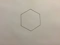 Comment dessiner un hexagone  how to draw an hexagon