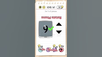 Brain test level 167 Get to 6 please walkthrough #shorts #viral #braintest #youtubeshorts