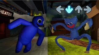 Rainbow friends VS Poppy Playtime | FNF Character Test| Gameplay VS Minecraft huggy wuggy (FNF Mod)
