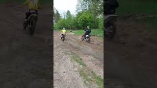 Girl vs Man | 15 years old girl vs 45 year old man | Motocross #Motocross #shorts #KTM #moto4700