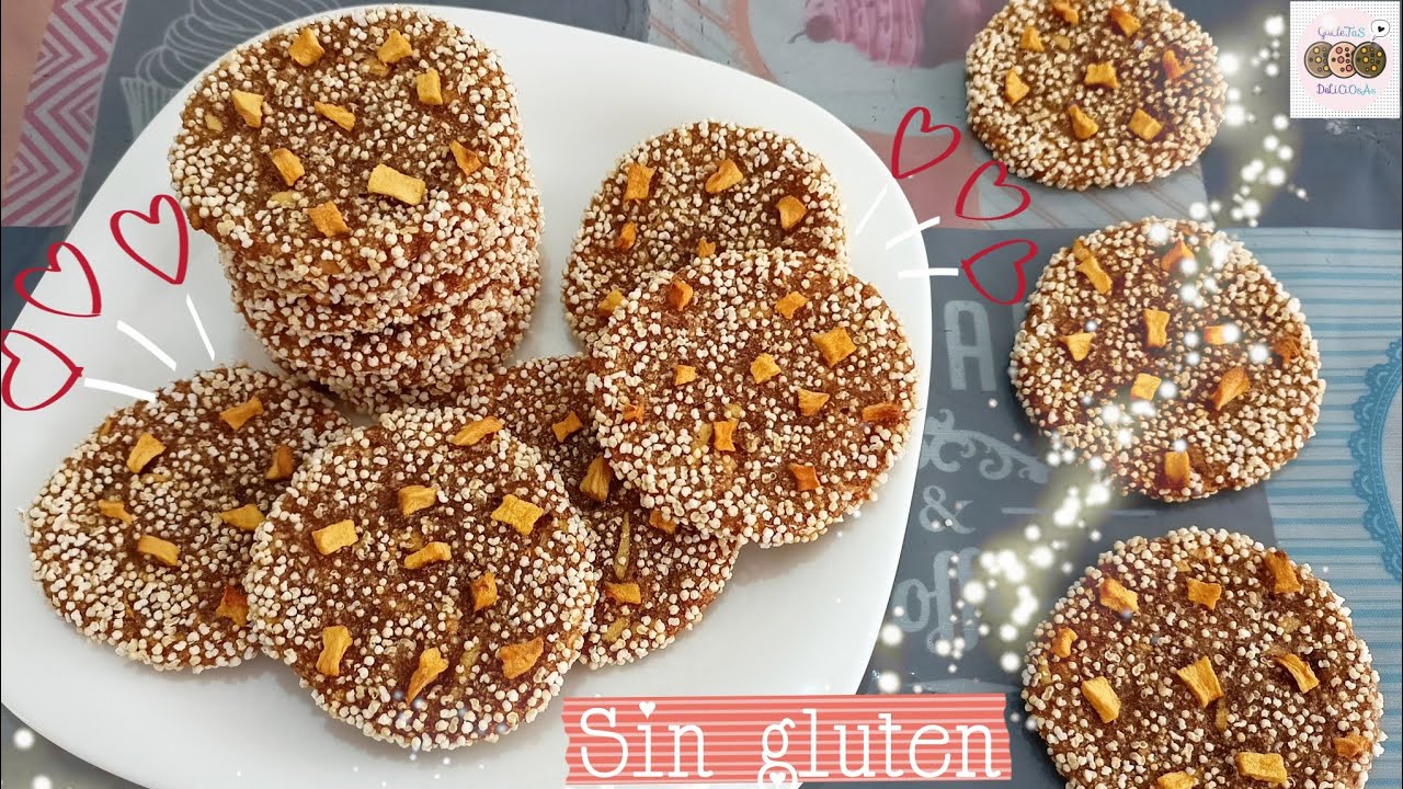 Galletas de amaranto con manzana 🍎 | SIN GLUTEN | galletas deliciosas