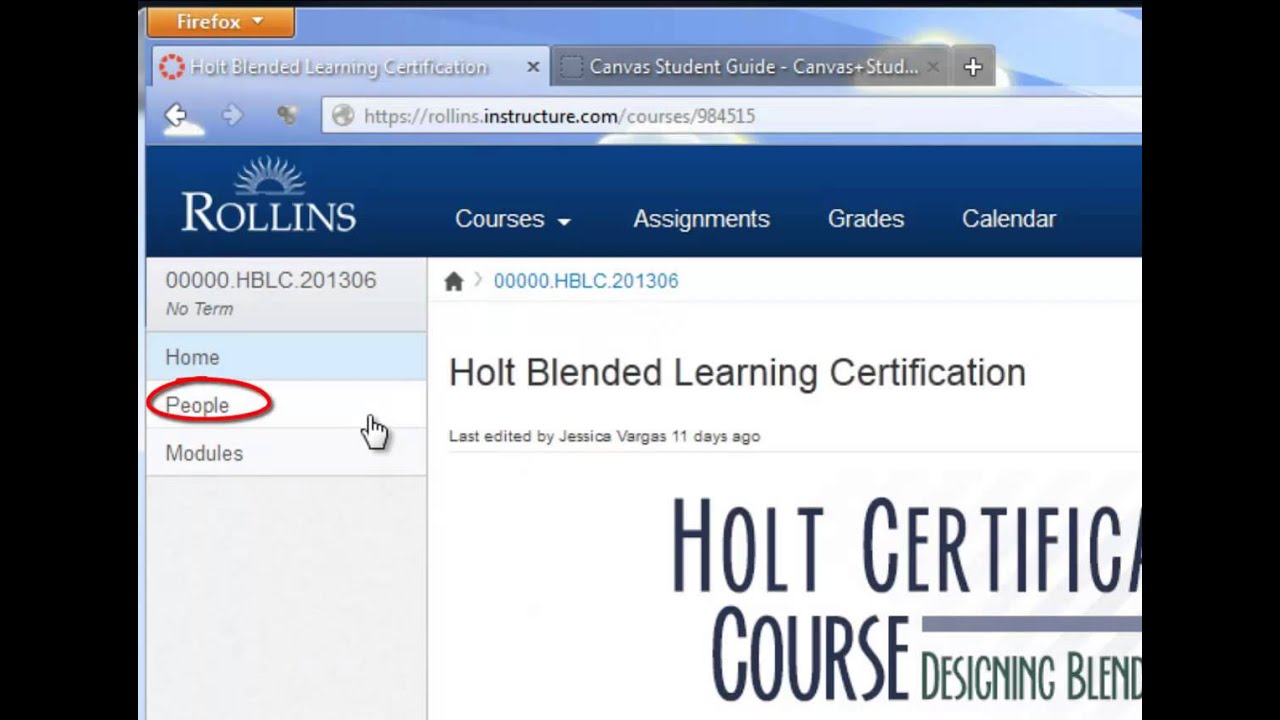 Rollins College Tour of Canvas YouTube