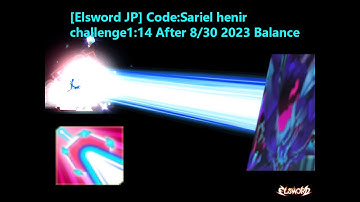 [Elsword JP] Code:Sariel henir challenge1:14 After 8/30 2023 Balance Patch