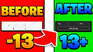 How To Change Your AGE if you're UNDER 13 on ROBLOX! (Change Birthday in ROBLOX)