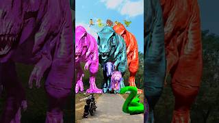 Big dinosaur chase T-rex chasingpart -1291#shorts #dinosaur#youtube#dinosaurs #superman#ddininner🐯🦣🦖
