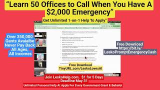 Copy of See How Lesko Help Members Get Personal Help To Apply To Every Personal Grant In America