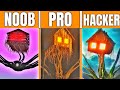 Minecraft pixel art «Head House» (noob VS pro VS hacker) PART 10