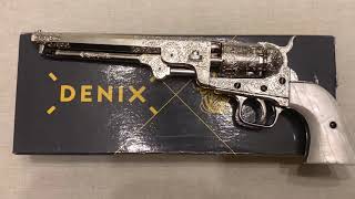 Револьвер Кольт морского флота серебро, American Civil War Colt Navy Revolver, USA 1851, Denix 6040 Револьвер Кольт морского флота серебро, American Civil War Colt Navy Revolver, USA 1851, Denix 6040