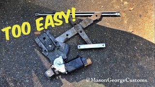 How to C3 Corvette Power Window Regulator Replacement Easy